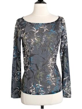 ▪️SKUNKFUNK | Burnout Print Long Sleeve Top